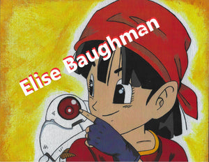 Elise Baughman Autograph 8.5x11 Print - “Pan & Giru”